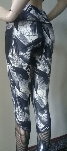 YiTong LEGGINGS LONG. Black  $White  S/M - Picture 6 of 8